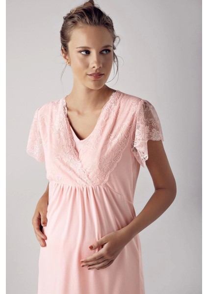 Bayan Kısa Kol Lohusa Pijama Takımı