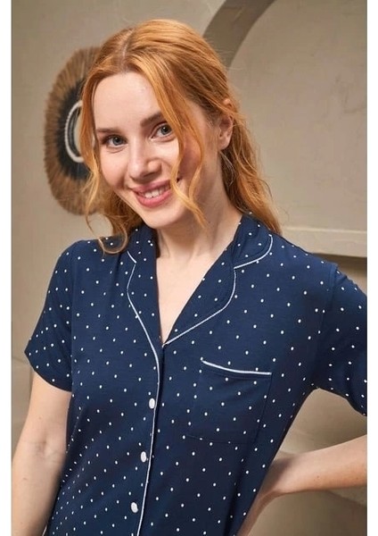 Bayan Kısa Kol Pijama Takımı