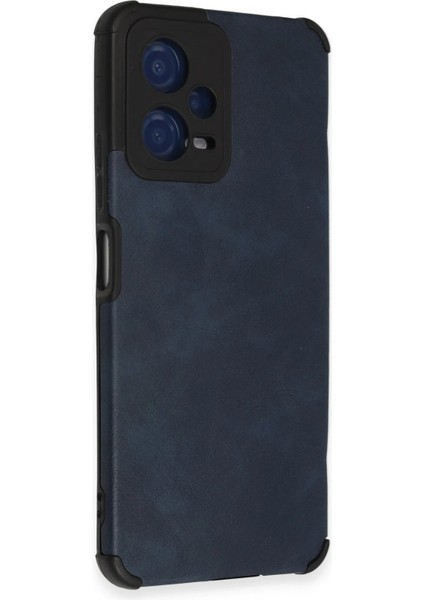 Xiaomi Redmi Note 12 5g Kılıf Loop Deri Silikon - Lacivert Inslm