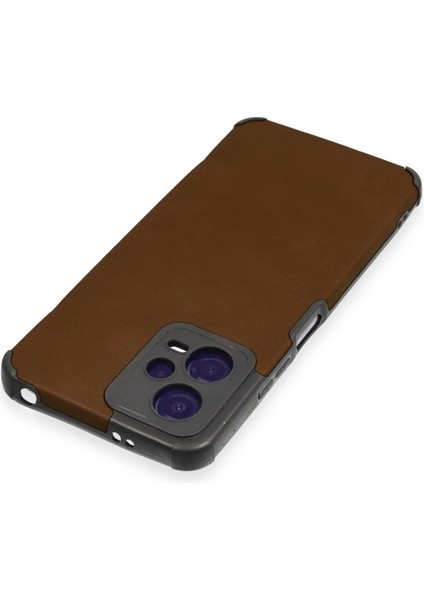 Xiaomi Redmi Note 12 5g Kılıf Loop Deri Silikon - Kahverengi Inslm