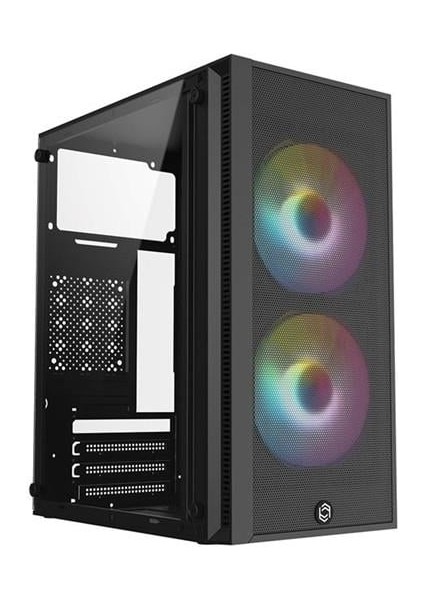 Frısby FC-8970G 300W 2x Raınbow Fan Mını Tower Gaming Siyah Kasa