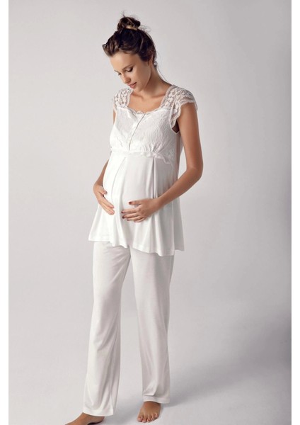 Bayan Kısa Kol Lohusa Pijama Takımı fiyatları