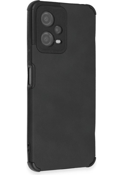 Xiaomi Redmi Note 12 5g Kılıf Loop Deri Silikon - Siyah Inslm