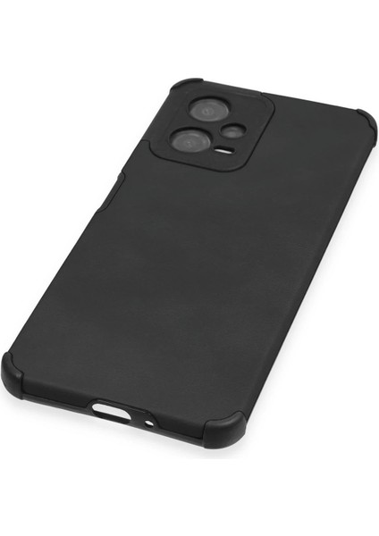 Xiaomi Redmi Note 12 5g Kılıf Loop Deri Silikon - Siyah Inslm