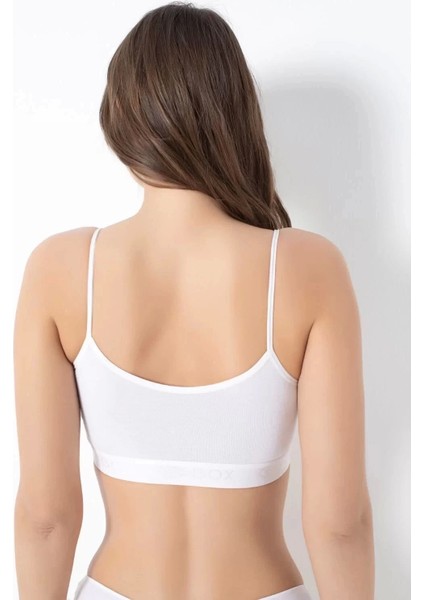 Bayan Bambu Ince Askılı Pedli Büstiyer