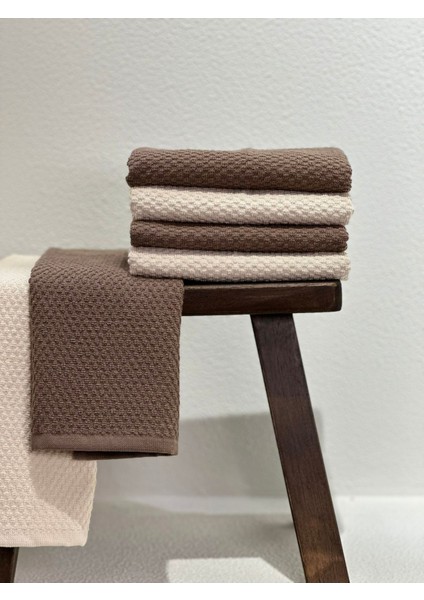 4’lü Pamuk El Havlusu Seti, 30x50 cm, Çeyizlik, Mutfak ve Hediye için uygun