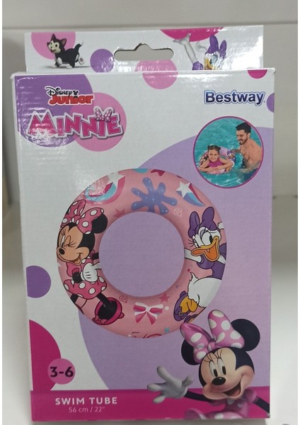 Renkli 56 cm Deniz Simidi, Eğlenceli ve Güvenli Yüzme Arkadaşı, 3-4 Yaş için