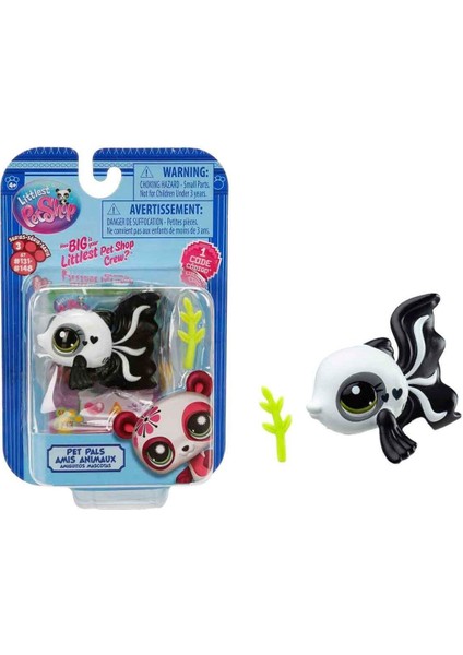 Littlest Pet Shop Minişler Tekli Paket Seri : 3 - No :138 - Balık