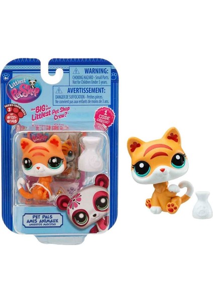 Littlest Pet Shop Minişler Tekli Paket Seri : 3 - No :132 - Kedi