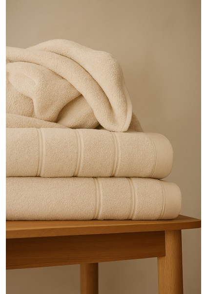 Banyo Havlu Seti 2'li Dalgalı