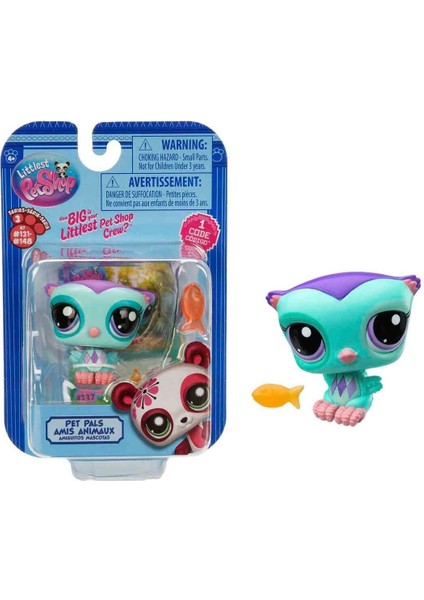 Littlest Pet Shop Minişler Tekli Paket Seri : 3 - No :137 - Baykuş