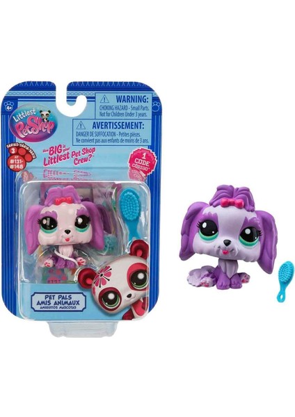 Littlest Pet Shop Minişler Tekli Paket Seri : 3 - No :144 - Lhasa Apso Köpek
