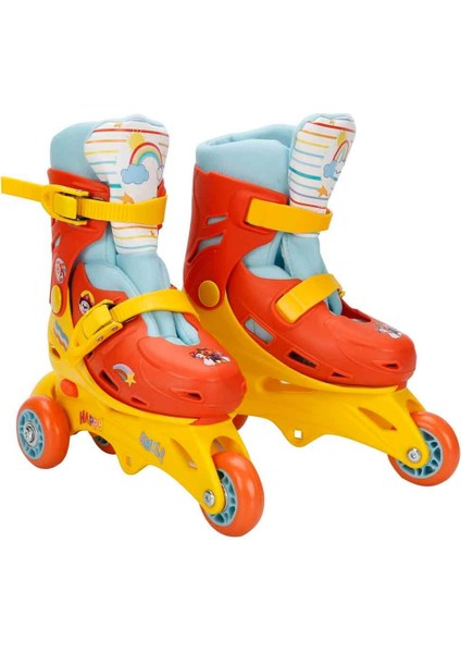 Paw Patrol Tek ve Çift Sıralı 3 Tekerlekli Paten - 29-32 Arası Ayak Numarası Için Uygundur