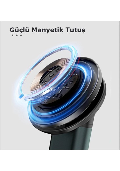 S36-A 3in1 Kablosuz Şarj Masaüstü Set - Siyah Inslm