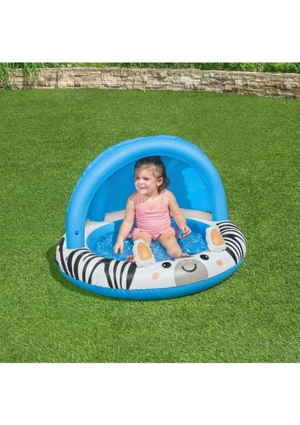 Safari Sun Zebra Desenli Güneşlikli Çocuk Havuzu fiyatları