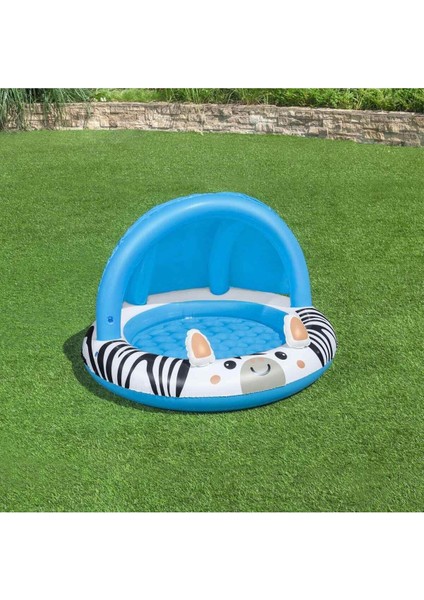 Safari Sun Zebra Desenli Güneşlikli Çocuk Havuzu fırsatları