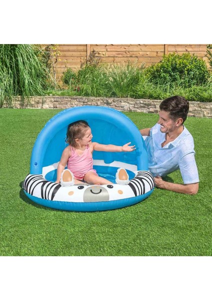 Safari Sun Zebra Desenli Güneşlikli Çocuk Havuzu indirimleri