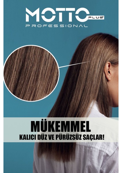 Düzleştirici Köpük Keratin Botox ve Tuzsuz Şampuan 2'li Saç Bakım Seti
