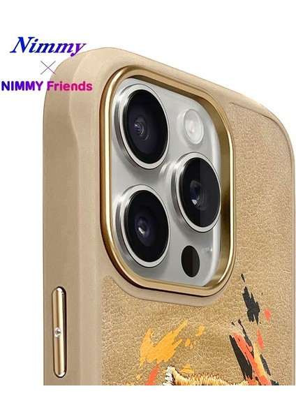 iPhone 16 Pro Max Uyumlu Magsafe Özellikli Gerçek Nakış Işlemeli Kaplan Desenli Dazzling Kılıf