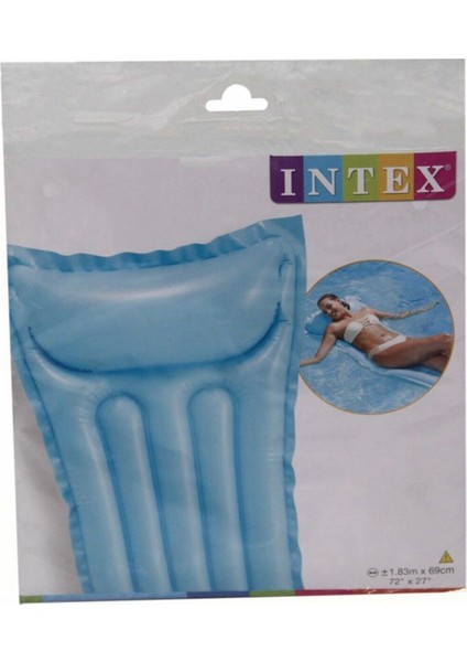 Rahat ve şık şişme yatak, hafif tasarım, 183x69 cm, mavi renk, kullanışlı ve konforlu modelleri