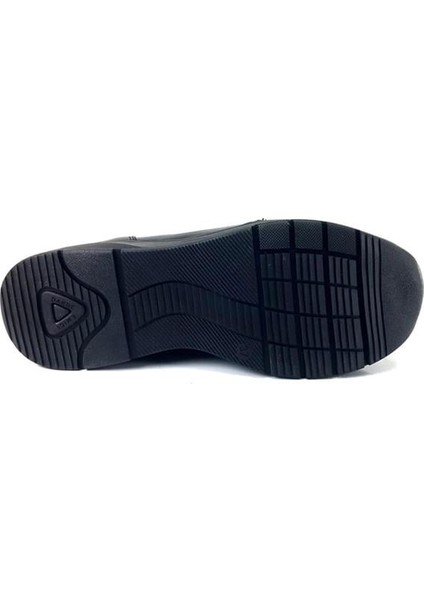 055 Hakiki Deri Günlük Kadın Ayakkabı-Siyah fırsatları