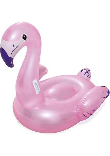 Şişme Flamingo Havuz Binilebilir Oyuncak, Pembe, Orta 127X127 cm