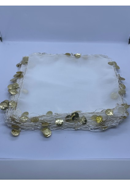 Beyaz Gold Gelin Halay Oyun Mendili 5'li fiyatları