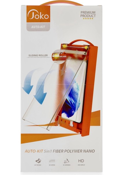 Samsung Galaxy S21 Ultra Autokit 5in1 Fiber Polymer Nano Ekran Koruyucu Inslm