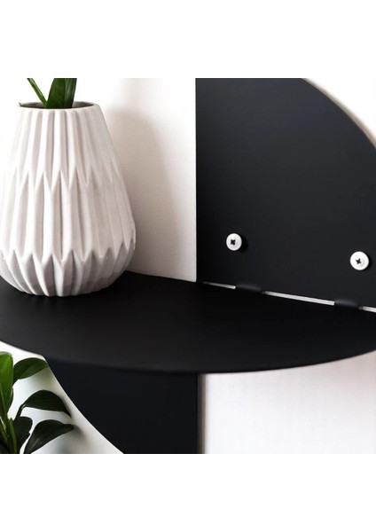 Siyah Metal Duvar Rafı – 30 cm Çelik Raf, Duvara Monte, Vidalı, Dekoratif Raf Tasarımı modelleri