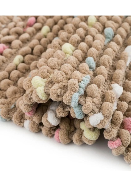 Renkli Karışık Tomurcuk Desenli Banyo Paspası 50x80 cm Kaymaz Taban modelleri