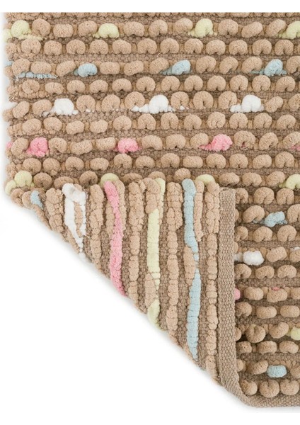 Renkli Karışık Tomurcuk Desenli Banyo Paspası 50x80 cm Kaymaz Taban fırsatları
