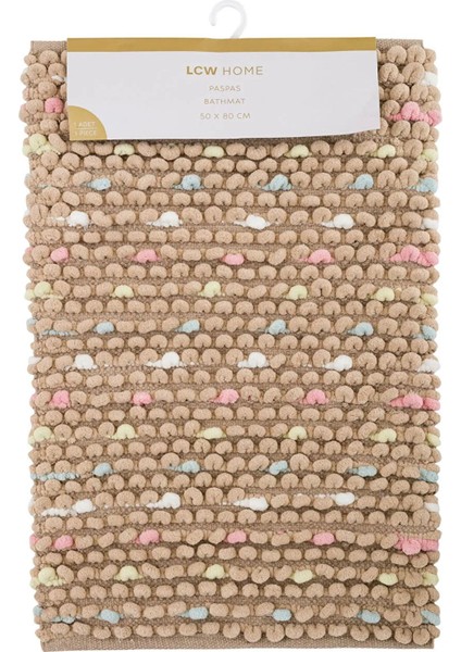 Renkli Karışık Tomurcuk Desenli Banyo Paspası 50x80 cm Kaymaz Taban indirimleri