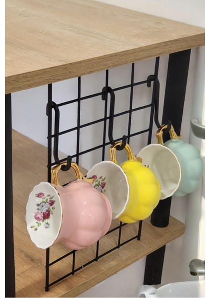 6 Adet Siyah Plastik Havlupan Kancası Seti, Banyo ve Mutfak İçin Askı Aparatı