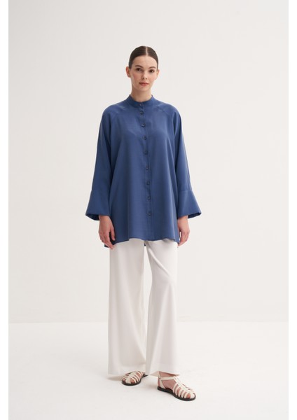 İndigo Reglan Kol Yazlık Modal Gömlek indirimleri