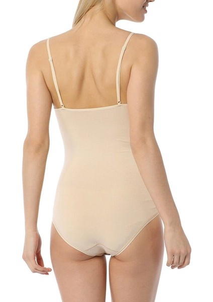 Bayan Ince Askılı Çıtçıtlı Body