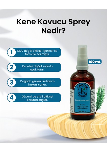Aromaterapi %100 Doğal Uçucu Yağ Içerikli Kene Kovucu (Özel Formülasyon) 100 ml fiyatları