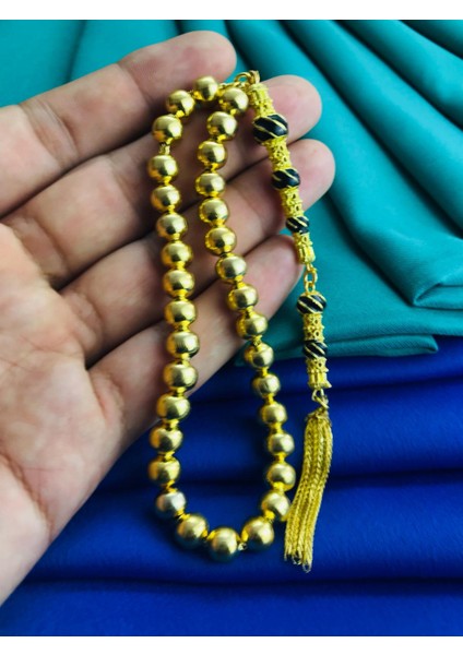 8 mm Ölçü Komple Pirinç Kaplama Altın Benzetme Tesbih fiyatları