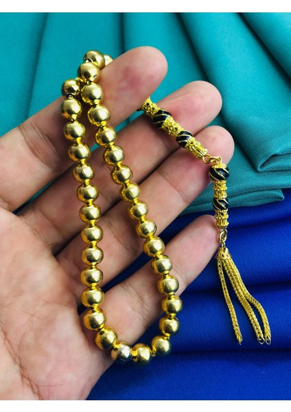 8 mm Ölçü Komple Pirinç Kaplama Altın Benzetme Tesbih modelleri