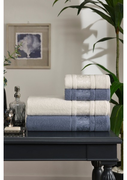 Yumuşak ve şık pamuk havlu seti, konfor ve güzellik sunar, eviniz için ideal seçim