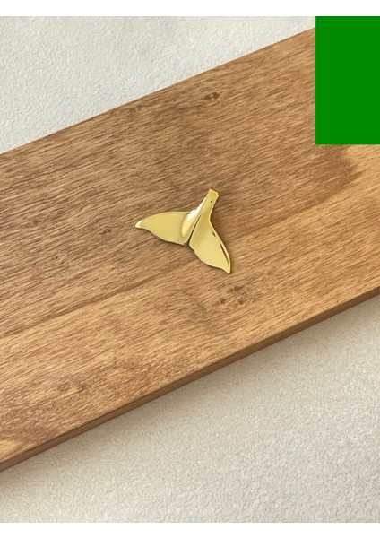925 Ayar Gümüş Büyük Boy Tasarım Balina Kuyruğu Kolye Ucu Gold Renginde modelleri