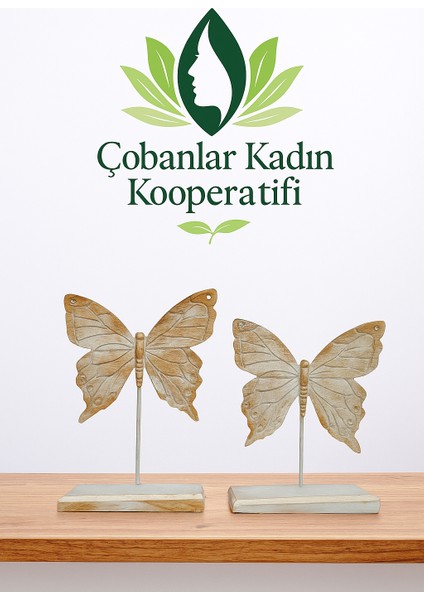 İkili Kelebek Obje '' Doğadan İlham Alan Tasarım ''