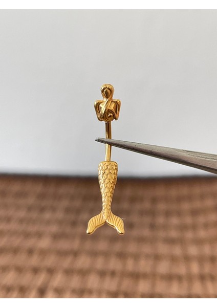 316 L Cerrahi Çelik Deniz Kızı Modeli Göbek Piercingi