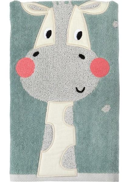 Zürafa Desenli Yumuşak Pamuklu El Havlusu 50x90 cm, şık ve kullanıma hazır