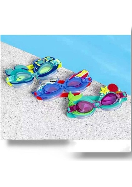 Renkli Çok Fonksiyonlu Deniz ve Su Gözlüğü, Unisex, 3+ Yaş, 1'li Paket