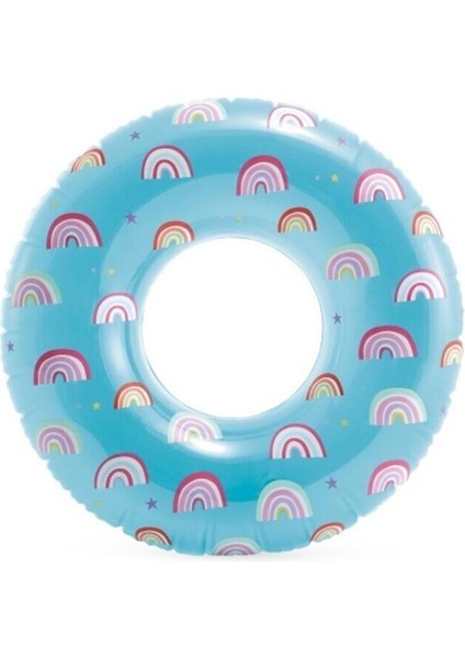 Renkli Desenli Simit Şişme Oyun Topu 81 cm 8+ Yaş