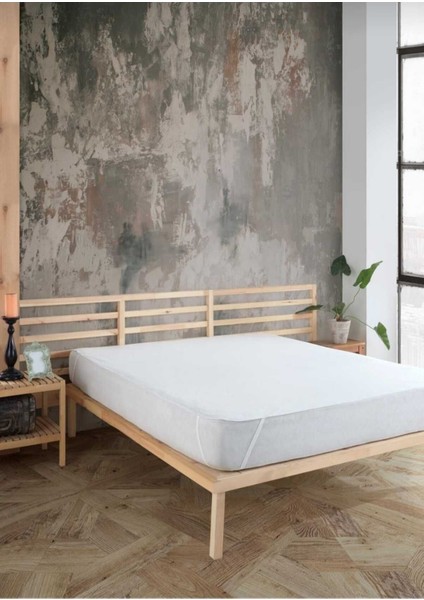 Tek Kişilik Sıvı Geçirmez Pamuk Yatak Alezi 100x200 Beyaz fiyatları