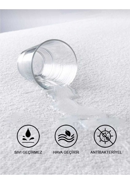 Tek Kişilik Sıvı Geçirmez Pamuk Yatak Alezi 100x200 Beyaz modelleri