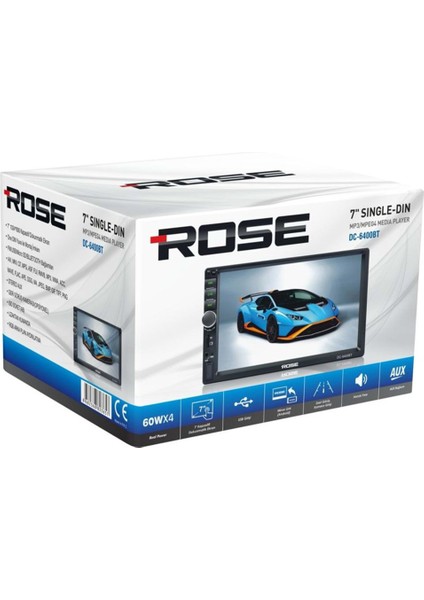 DC-6400BT Usb, Aux, Fm, Sd, Bluetooth 7 Double-Din Teyp