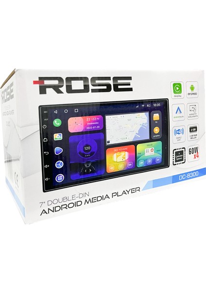 DC-8300 Bt 7 USB Sd Bluetooth Android Double Teyp