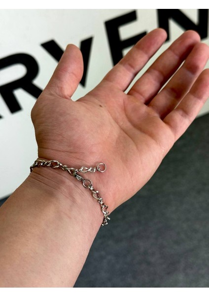 Silver Erkek Zincir Bileklik Kadın Paslanmaz Çelik Renk Atmaz Unısex Kararmaz Çelik Bileklik indirimleri